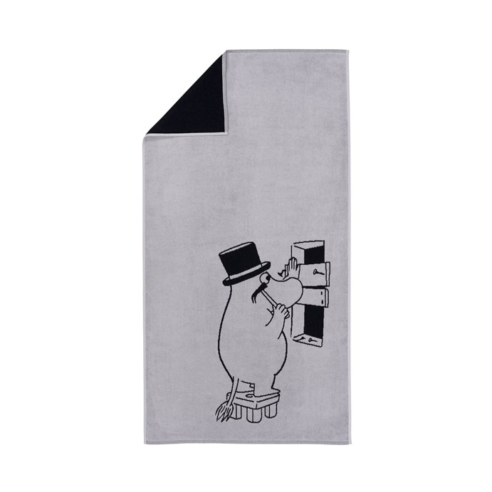 Bilde av Moomin Arabia Mummitrollet badehåndkle 70 x 140 cm Mummipappa grå