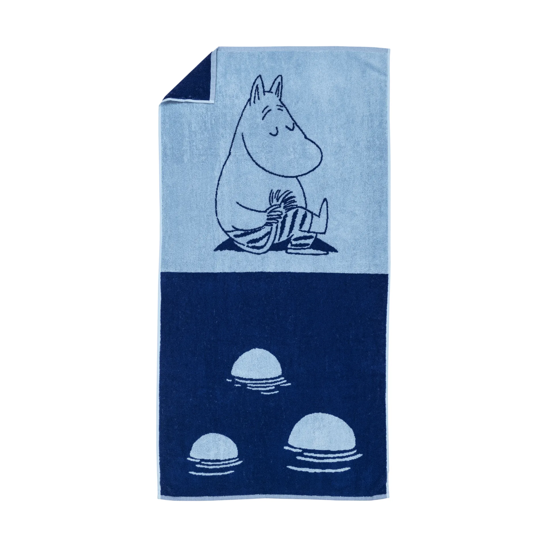 Mummitrollet badehåndkle 70 x 140 cm, Mummitrollet marineblå Moomin Arabia