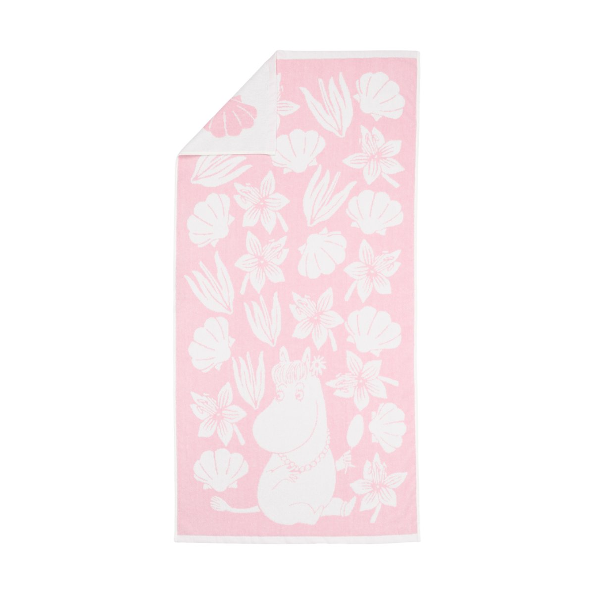 Bilde av Moomin Arabia Mummitrollet badehåndkle 70 x 140 cm Skjell rosa