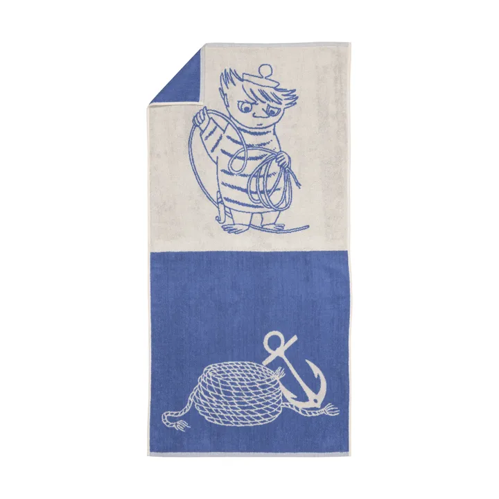 Mummitrollet badehåndkle 70 x 140 cm - Too-ticky, blå - Moomin Arabia