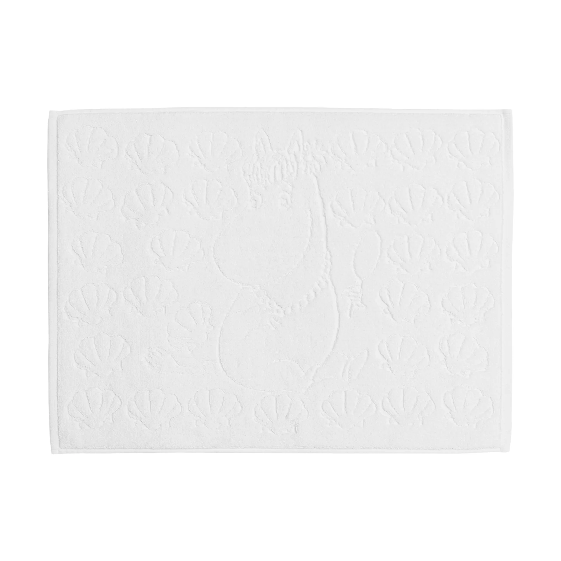 Mummitrollet baderomsmatte 50x70 cm, Skjell, hvit Moomin Arabia