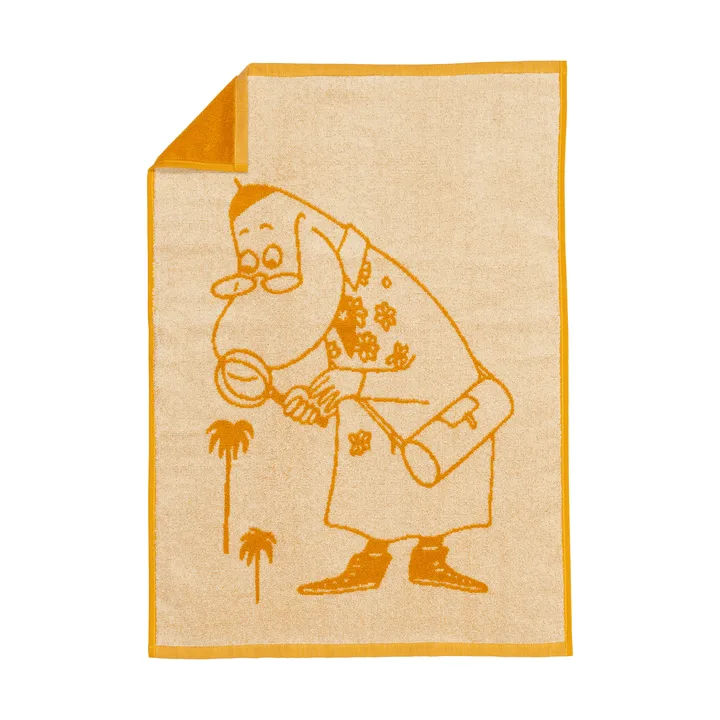 Mummitrollet håndkle 50 x 70 cm - Hemulen, oker - Moomin Arabia