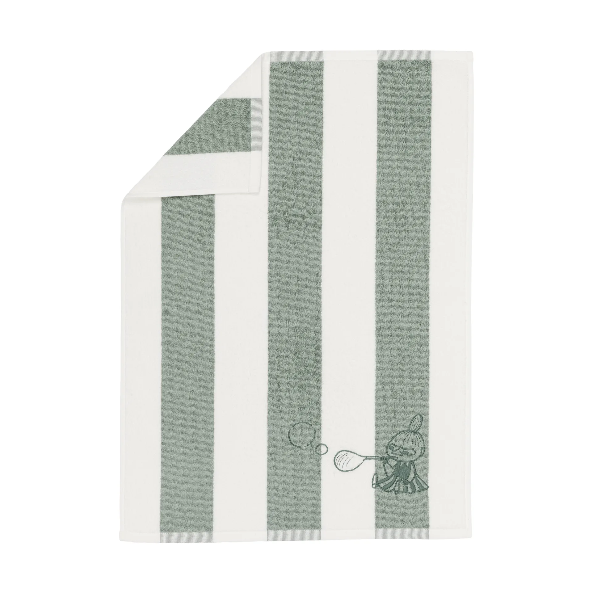 Mummitrollet håndkle 50 x 70 cm, Lille My grønn-hvit Moomin Arabia