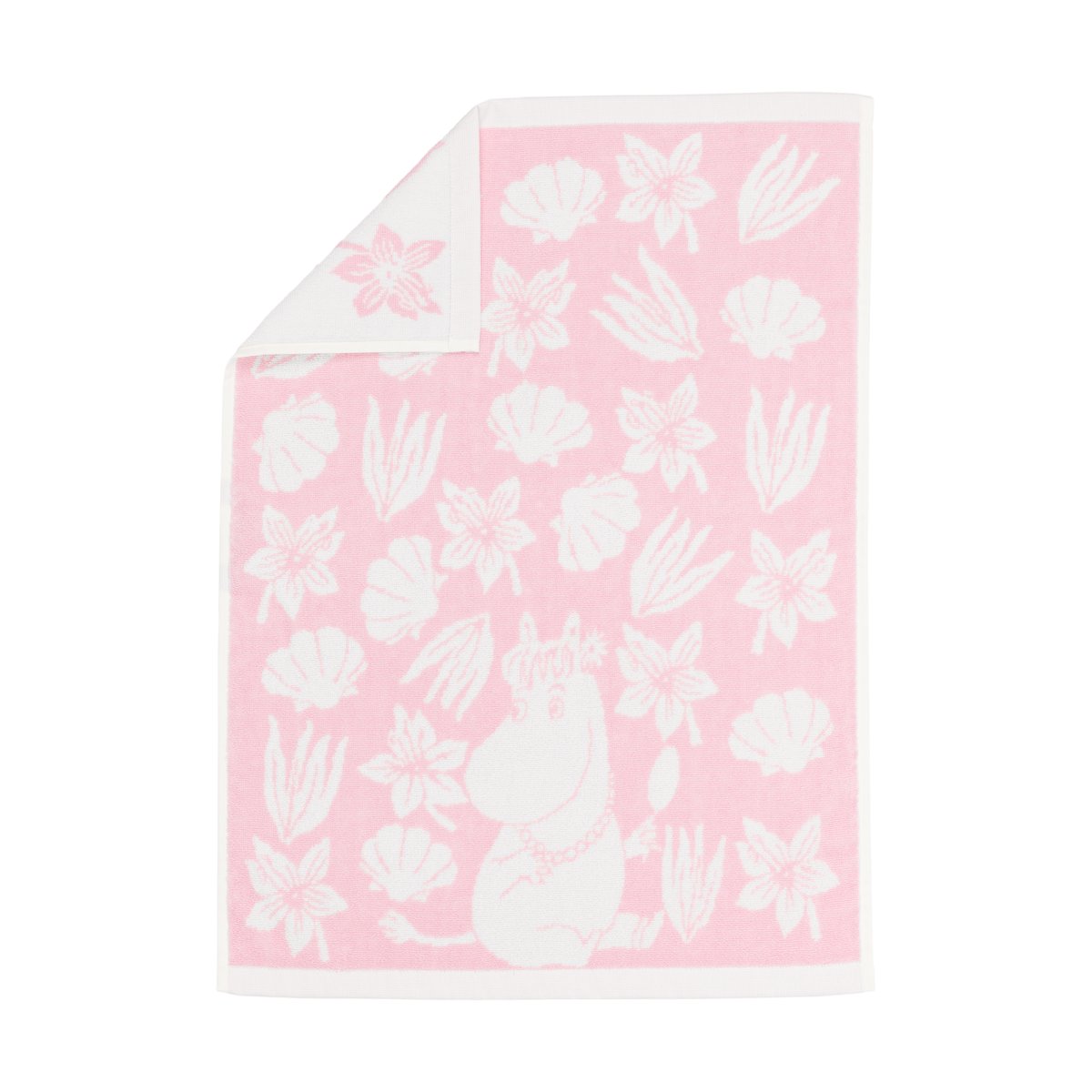 Moomin Arabia Mummitrollet håndkle 50 x 70 cm Skjell rosa