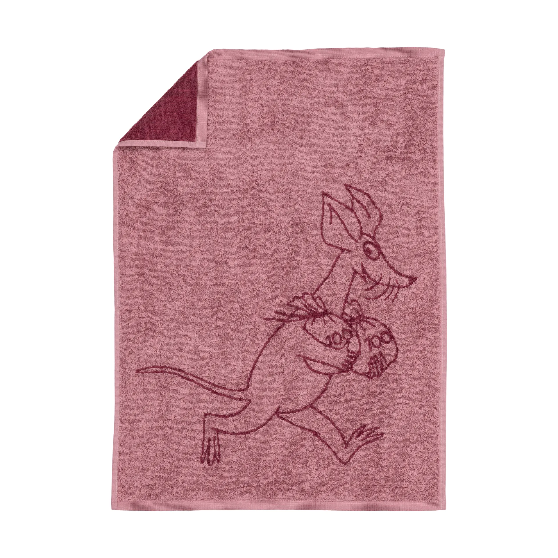 Mummitrollet håndkle 50 x 70 cm, Sniff, mauve Moomin Arabia