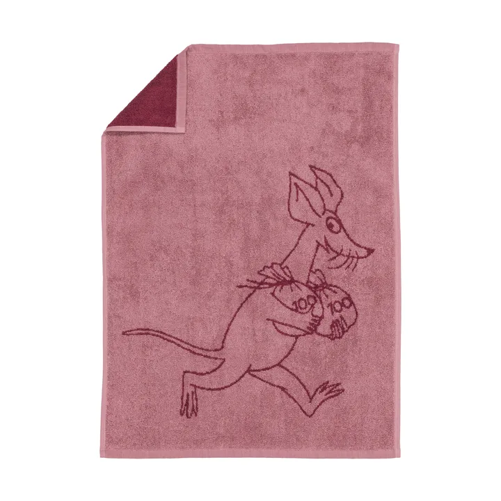Mummitrollet håndkle 50 x 70 cm - Sniff, mauve - Moomin Arabia