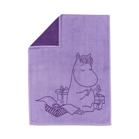 Mummitrollet håndkle 50 x 70 cm, Snorfrøken fiolett Moomin Arabia
