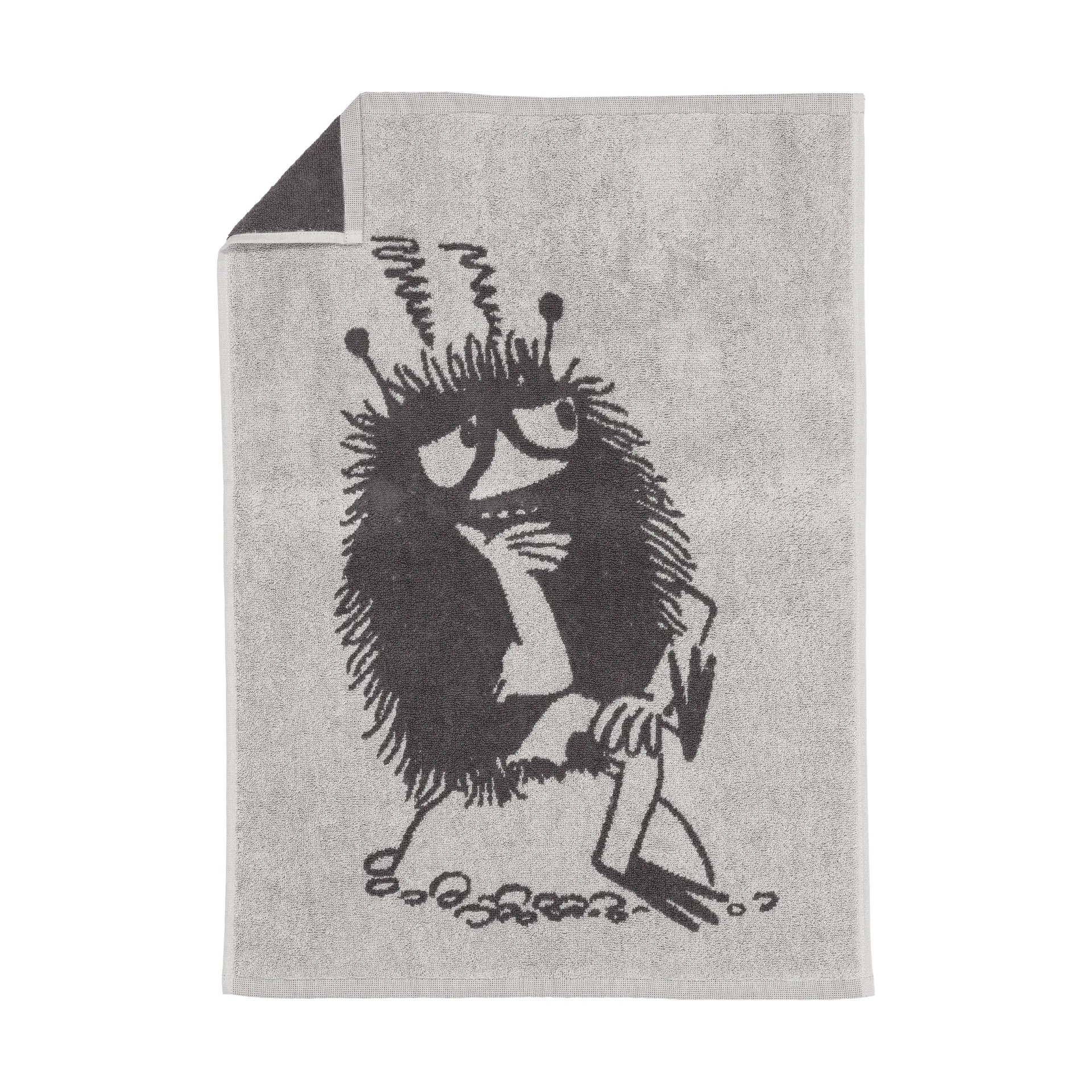 Mummitrollet håndkle 50 x 70 cm, Stinky, grå Moomin Arabia