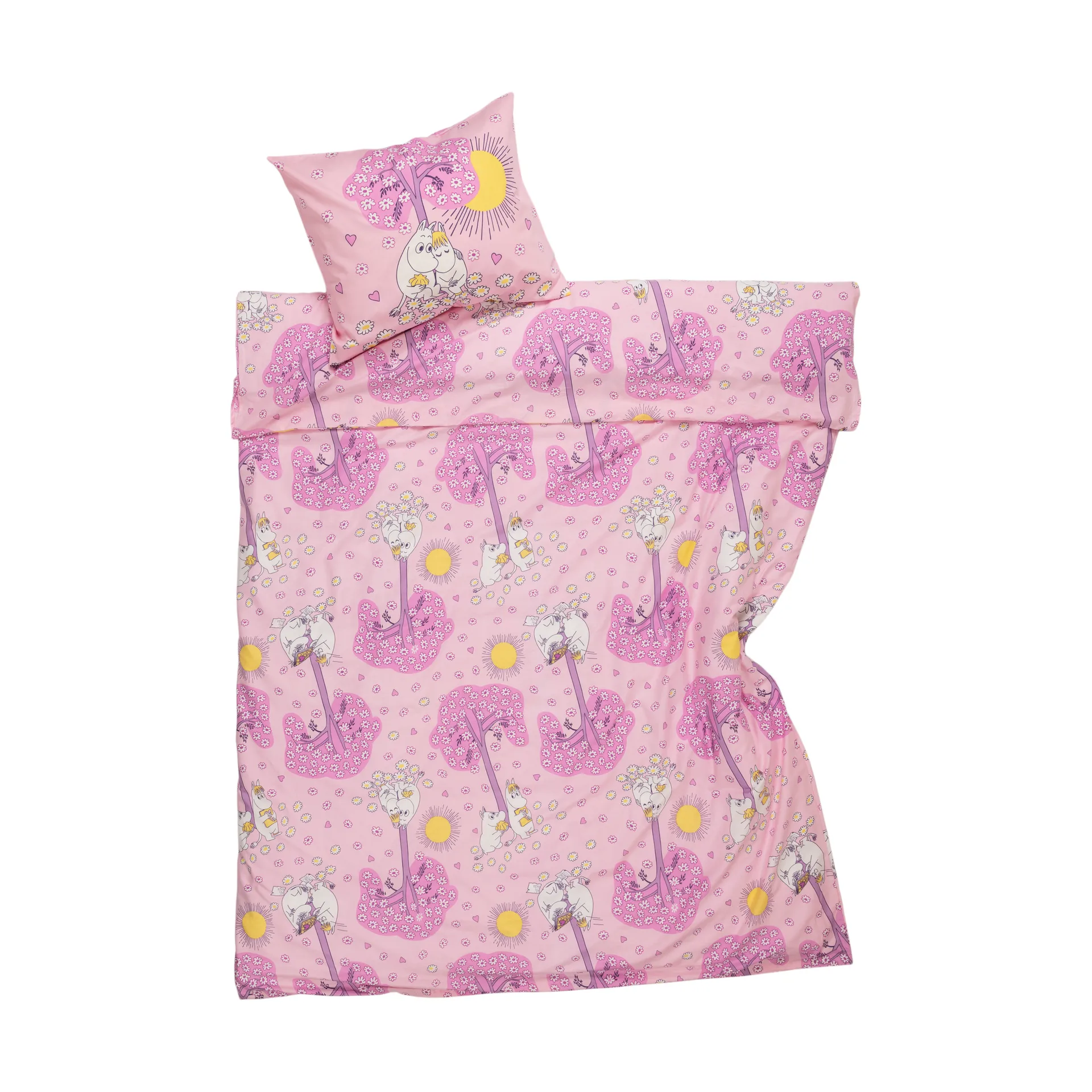 Mummitrollet sengesett 150 x 210 cm, Kjærester Moomin Arabia