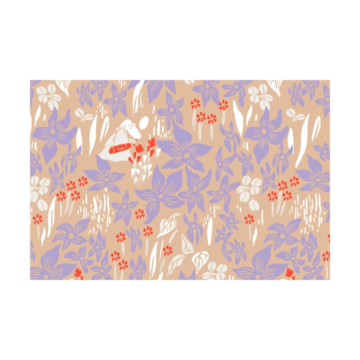 Mummitrollet sengesett 150 x 210 cm, Lilja beige Moomin Arabia