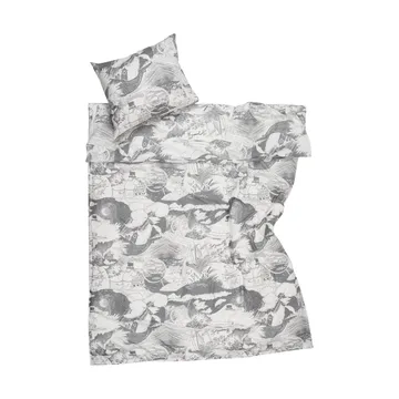 Mummitrollet sengesett 150 x 210 cm - Seiling, grå - Moomin Arabia