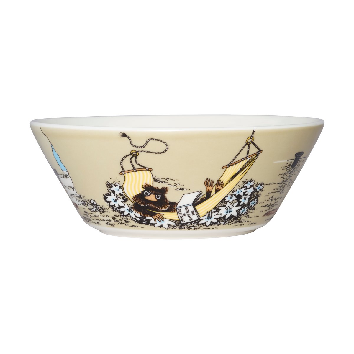 Moomin Arabia The Muskrat Mummiskål 15 cm Beige | Skandinavisk Design | Frokostskåler | Beige