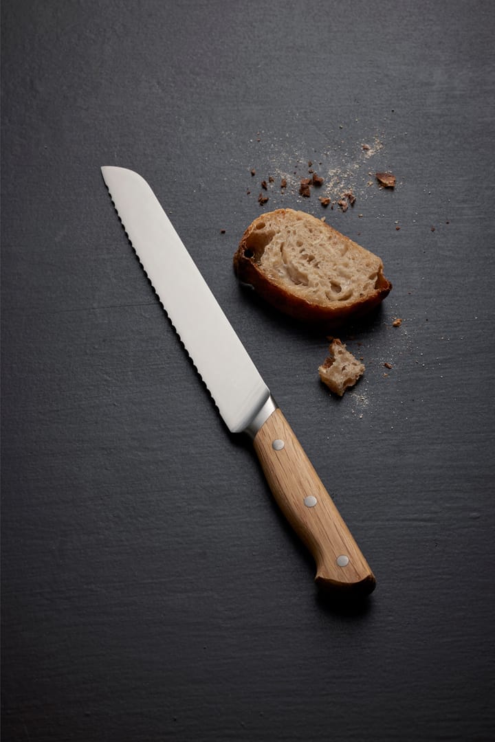 Foresta brødkniv 32,5 cm - Rustfritt stål-eik - Morsø