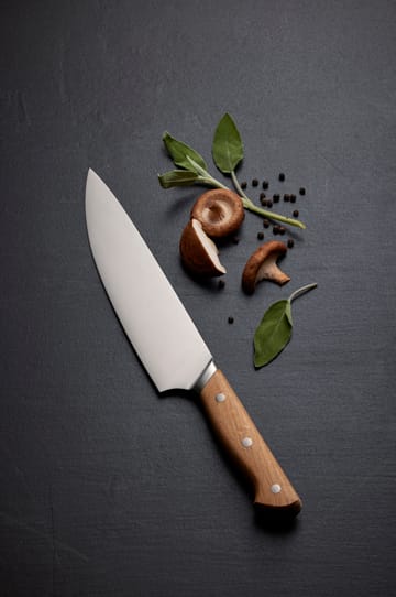 Foresta kokkekniv 33 cm - Rustfritt stål-eik - Morsø