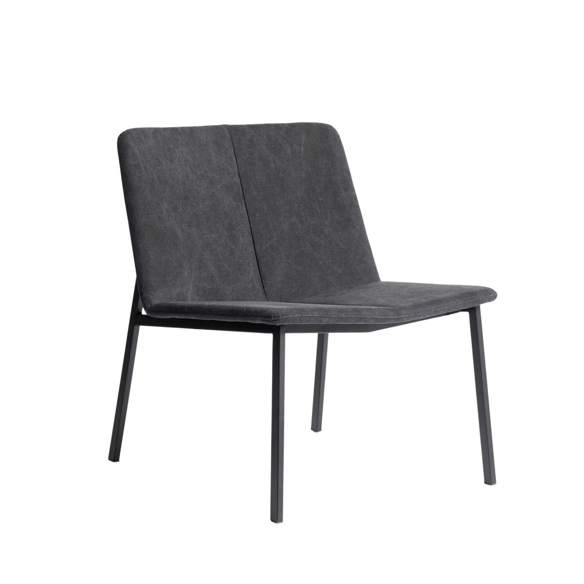 MUUBS Chamfer loungestol Anthracite | Skandinavisk Design | Lenestoler & Fotskamler | Grå