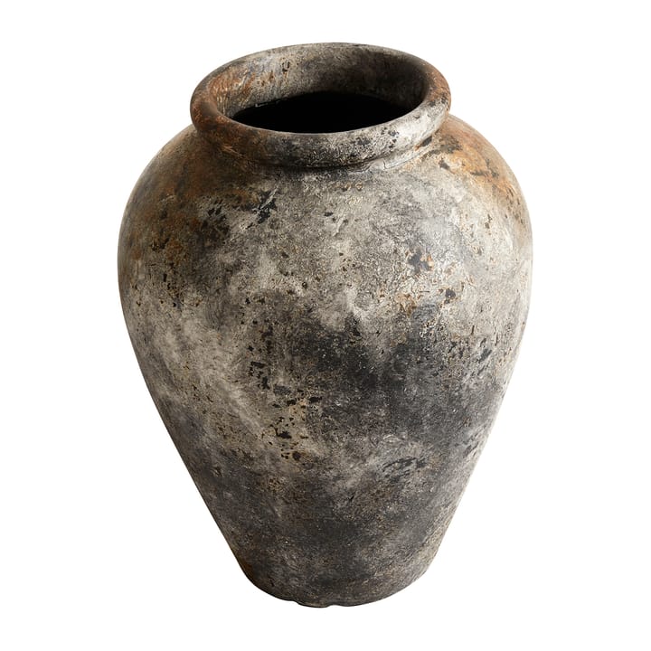 Echo krukke h50 cm Ø37 cm, Rust-grå MUUBS