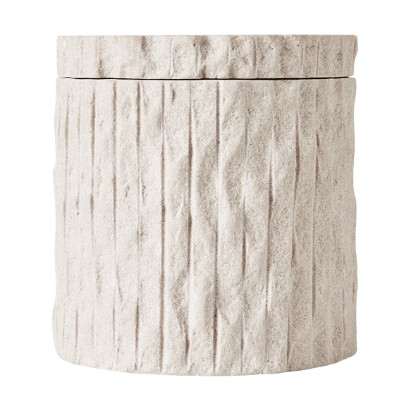 Kama boks med lokk Ø9,5 cm - Sand - MUUBS