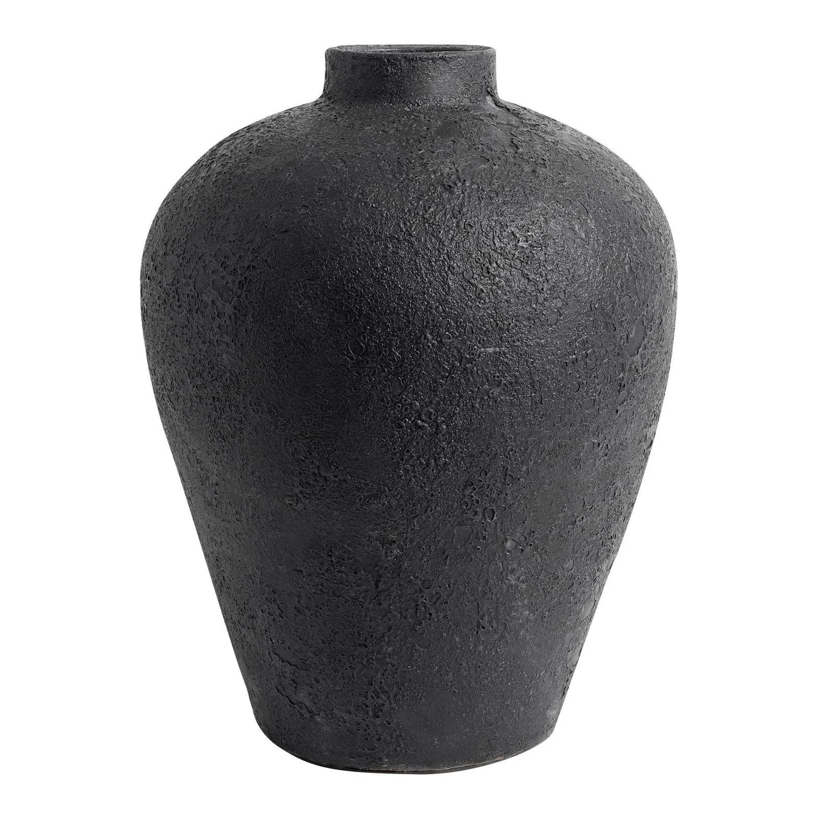 Luna krukke 40 cm, Svart-terracotta MUUBS