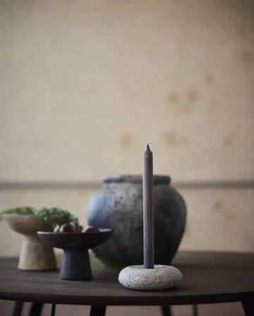 Luna lysestake - Grey, Ø13x4,8 cm - MUUBS
