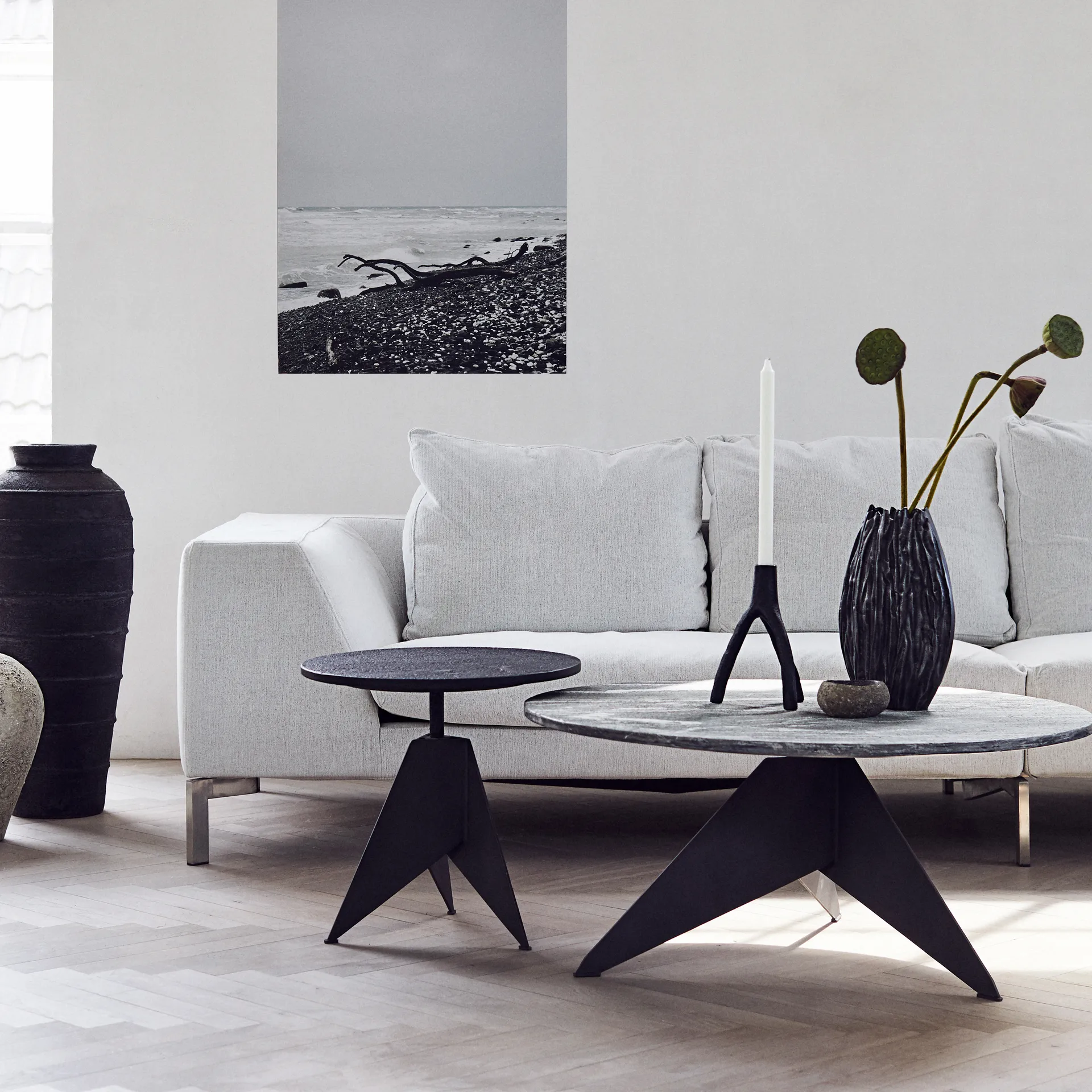 Moment vase L 32 cm, Grå MUUBS