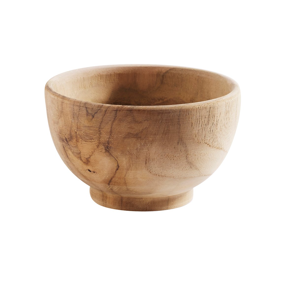 Muubs teak skål 12 cm Natur | Skandinavisk Design | Serveringsskåler | Beige