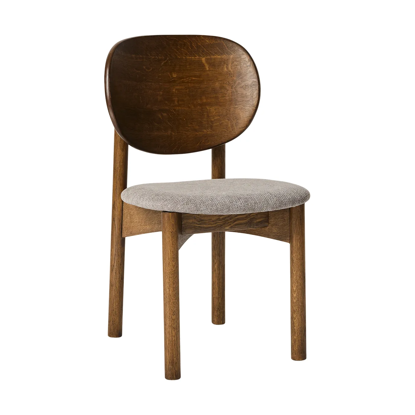 Oka stol, Mørkoljet eik, grey MUUBS