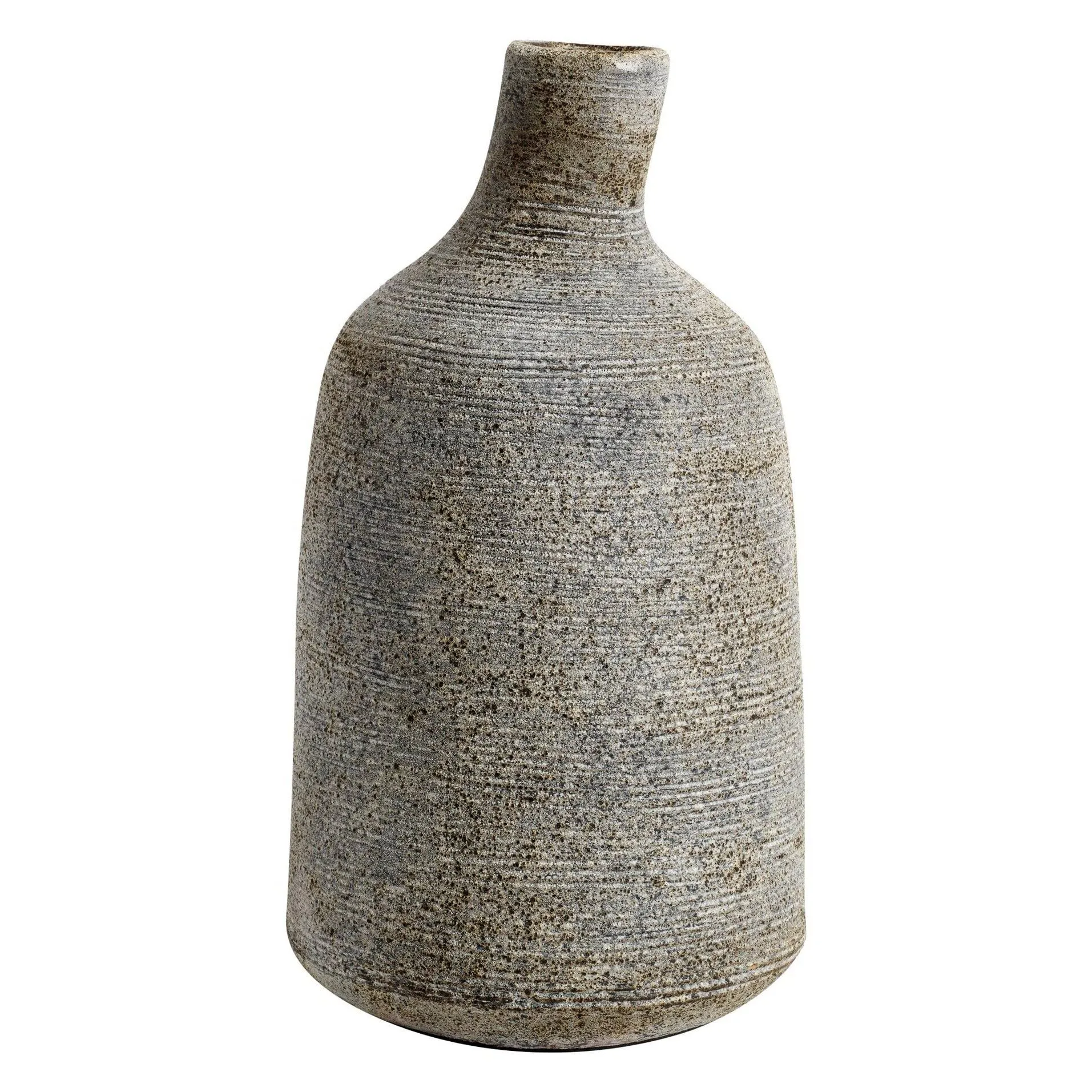 Stain vase stor 26 cm, Gråbrun MUUBS