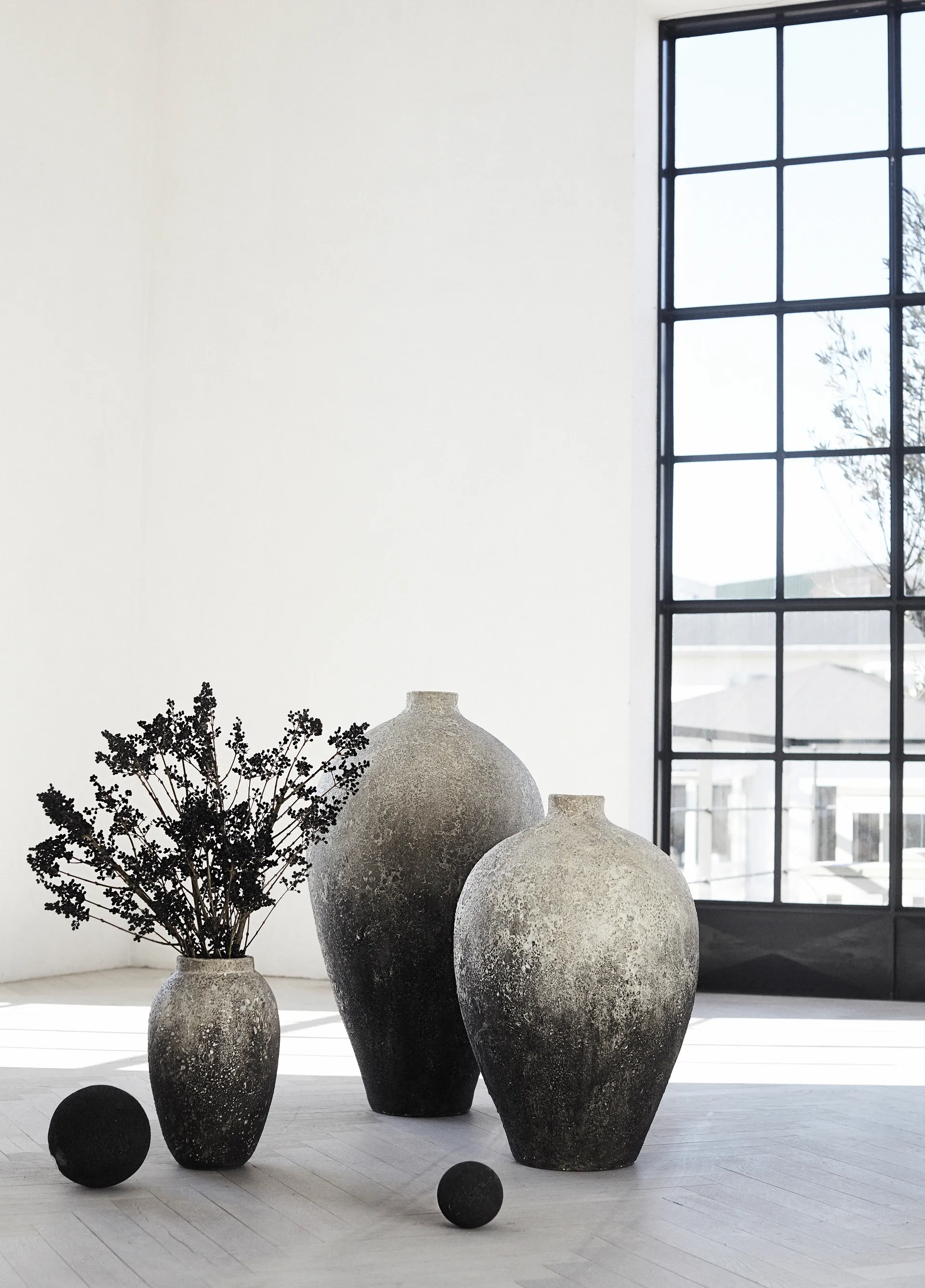 Story vase 33 cm, Grey MUUBS