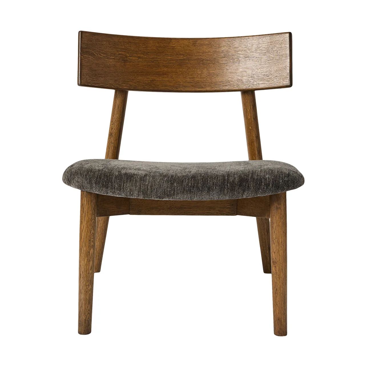 Tetra lounge chair, Granittfarget stoff-mørkoljet eik MUUBS
