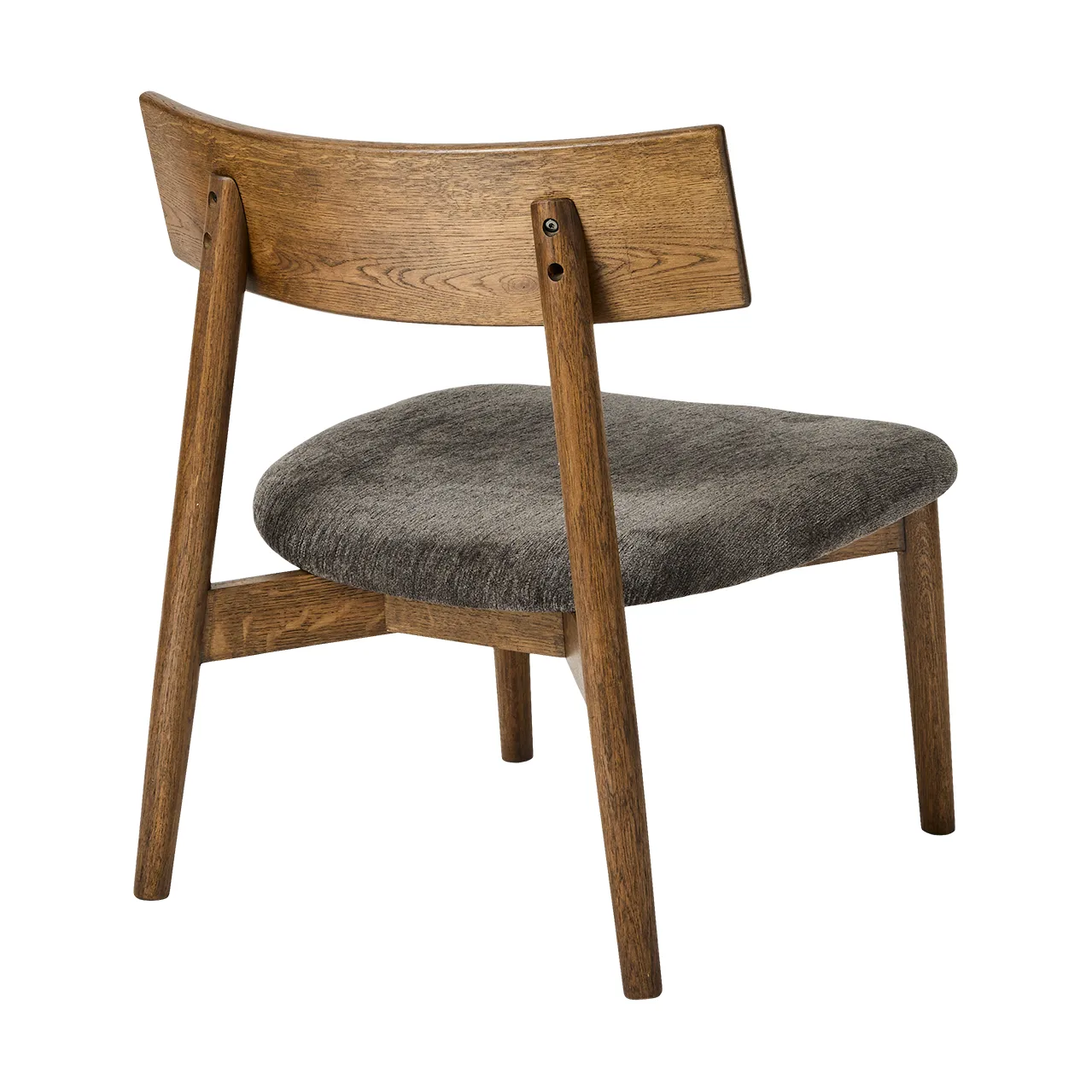 Tetra lounge chair, Granittfarget stoff-mørkoljet eik MUUBS