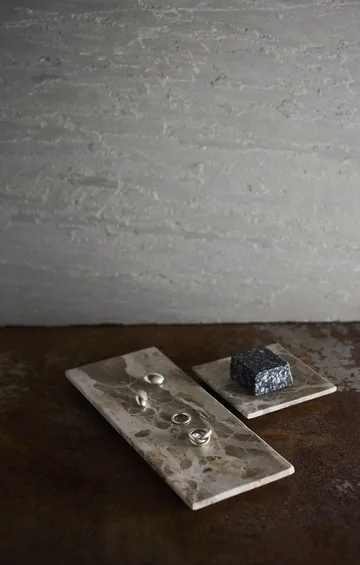 Vita dekorasjonsbrett - Seashell, 12x12 cm - MUUBS