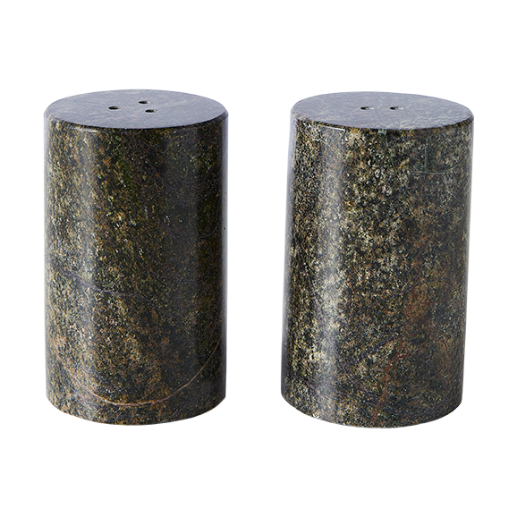 MUUBS Vita salt- og pepperkar Seagrass | Skandinavisk Design | Salt- & Pepperbøsser | Grønn