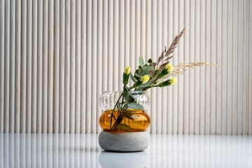 Bagel vase/lyslykt 12 cm - Amber - Muurla