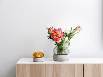 Bagel vase/lyslykt 12 cm - Amber - Muurla