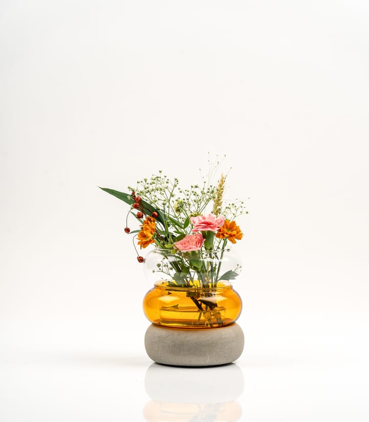 Bagel vase/lyslykt 12 cm - Amber - Muurla