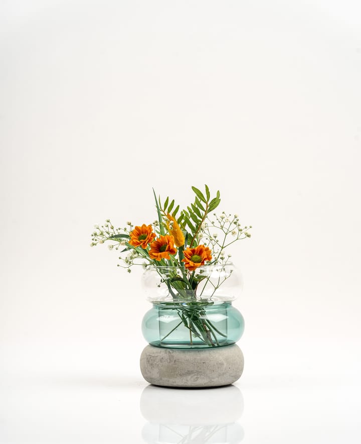 Bagel vase/lyslykt 12 cm - Lake blue - Muurla