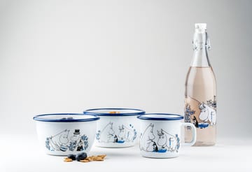 Blueberries emaljekopp 37 cl - Hvit - Muurla