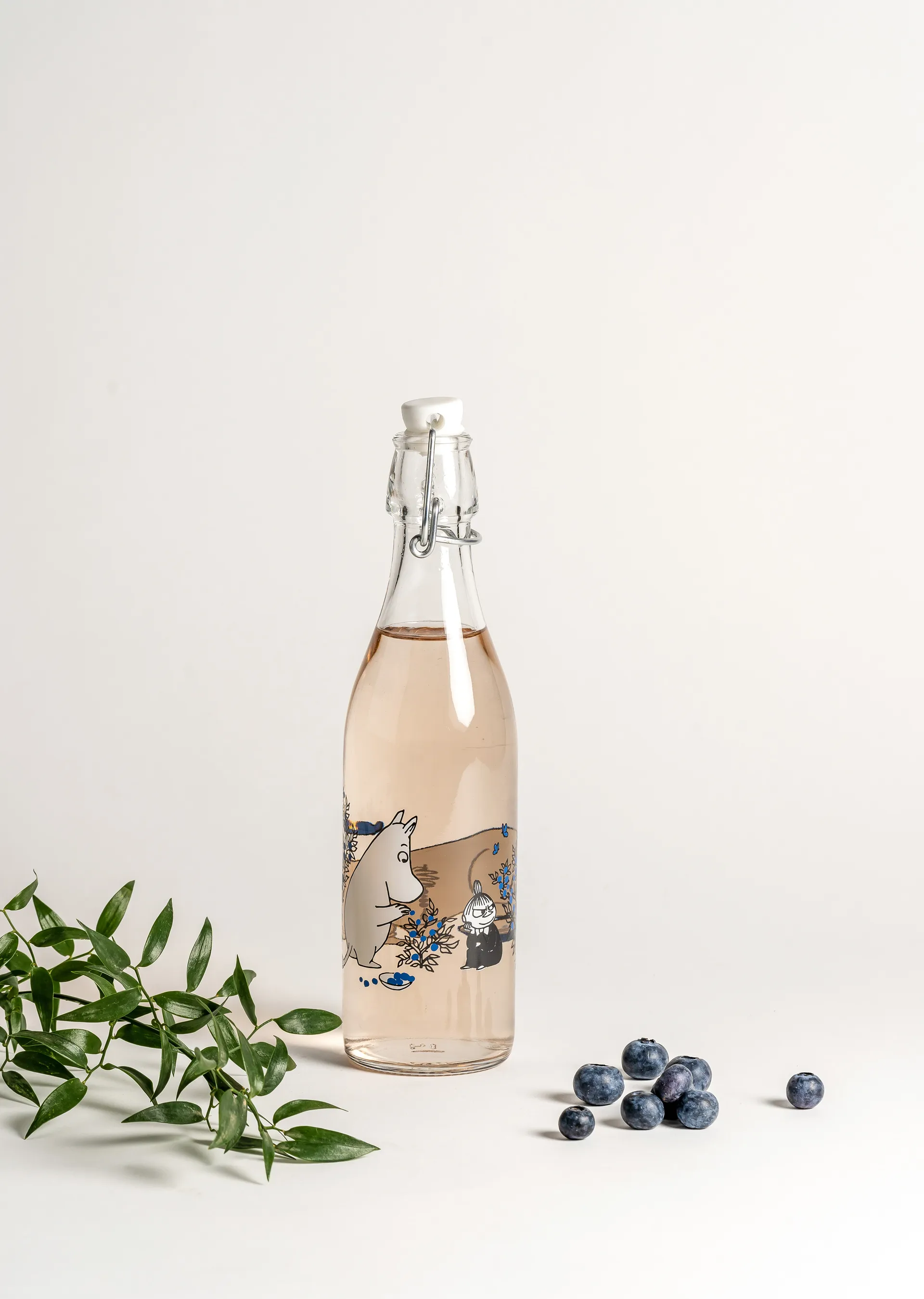 Blueberries glassflaske 0,5 L, Transparent Muurla