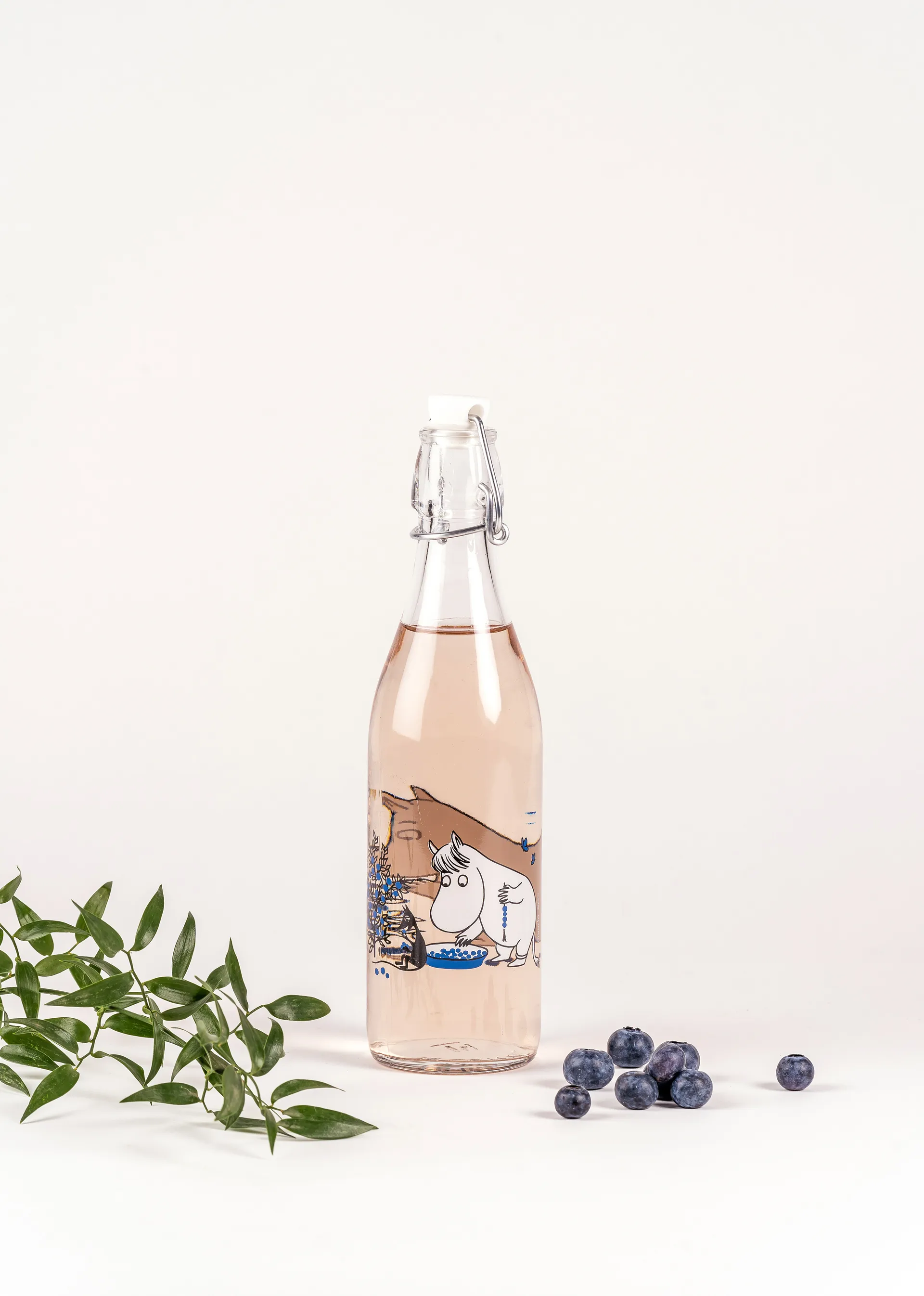 Blueberries glassflaske 0,5 L, Transparent Muurla