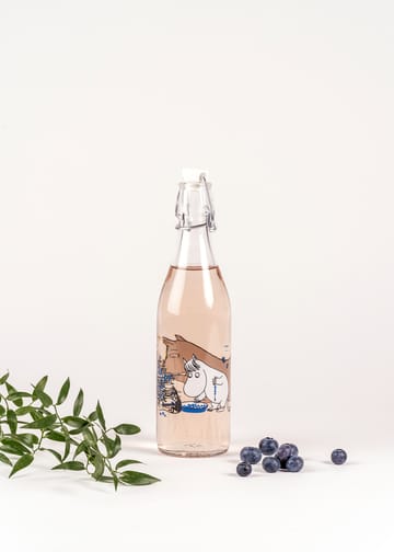 Blueberries glassflaske 0,5 L - Transparent - Muurla