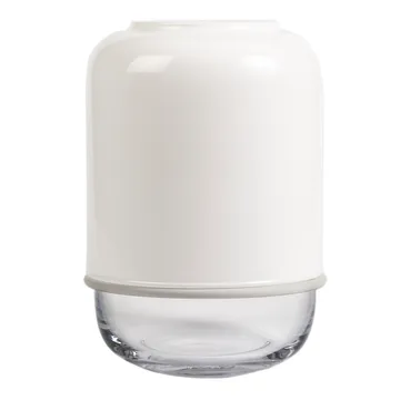 Capsule justerbar vase 18–28 cm - Hvit-klar - Muurla