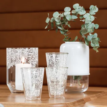 Capsule justerbar vase 18–28 cm - Hvit-klar - Muurla