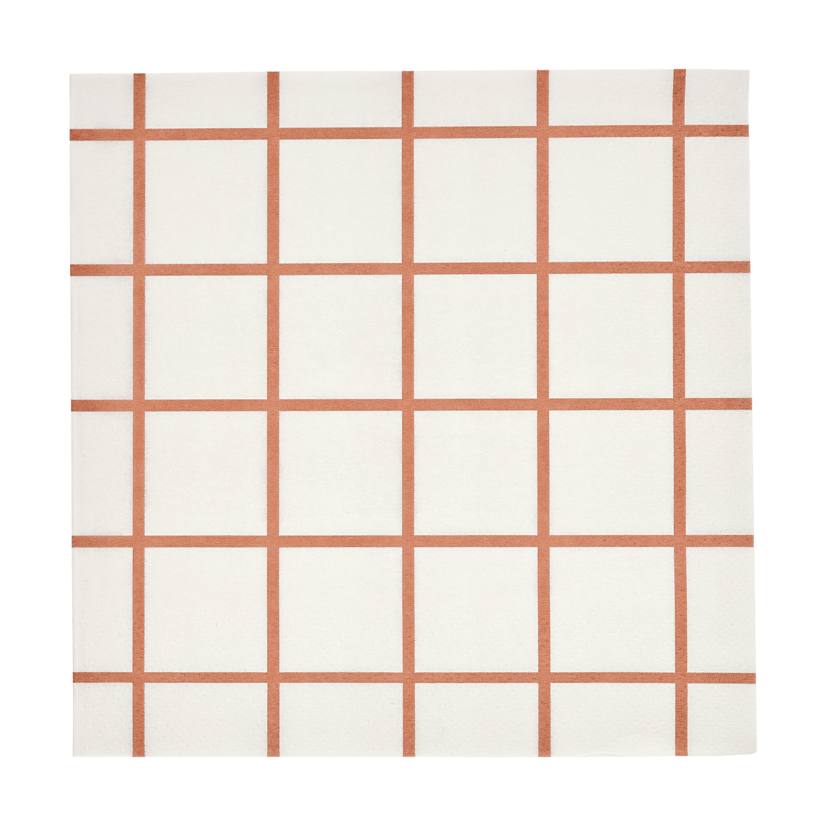 Muurla Check & Stripes papirserviett 33x33 cm 20-pakning Beige
