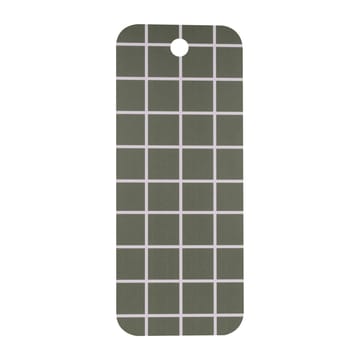 Checks & Stripes brett 18 x 44 cm - Green-beige - Muurla