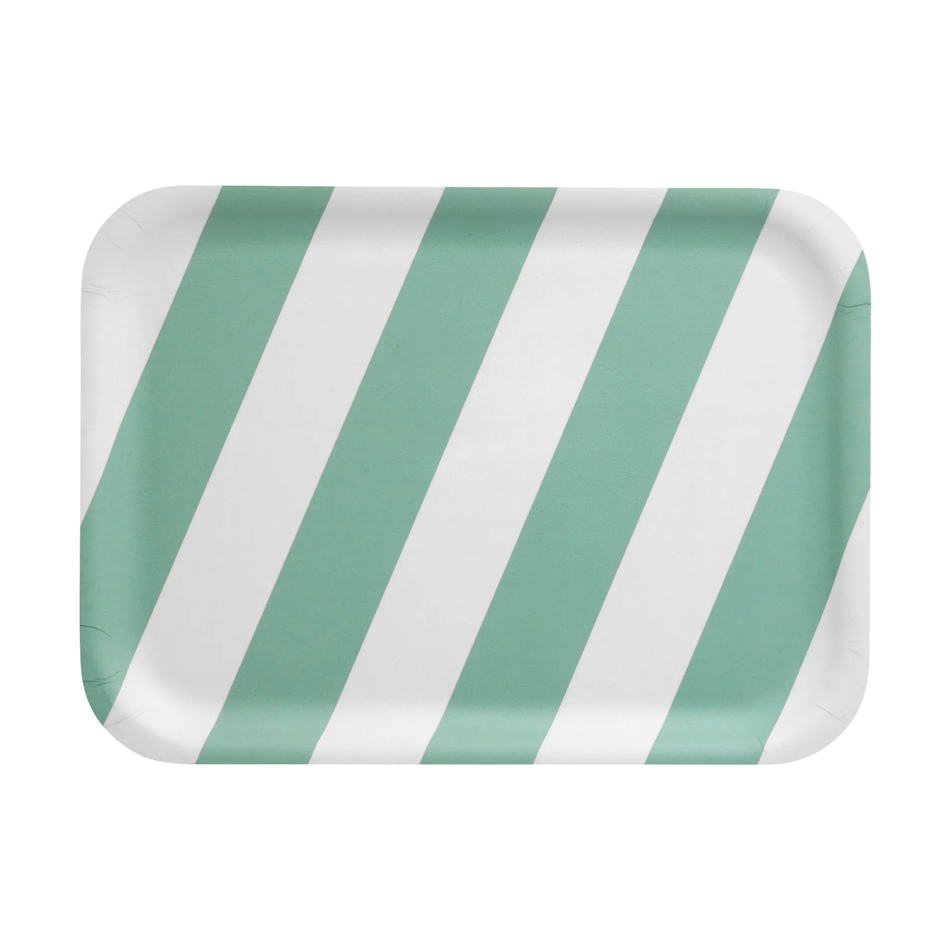Checks & Stripes brett 20x27 cm, Mint Muurla