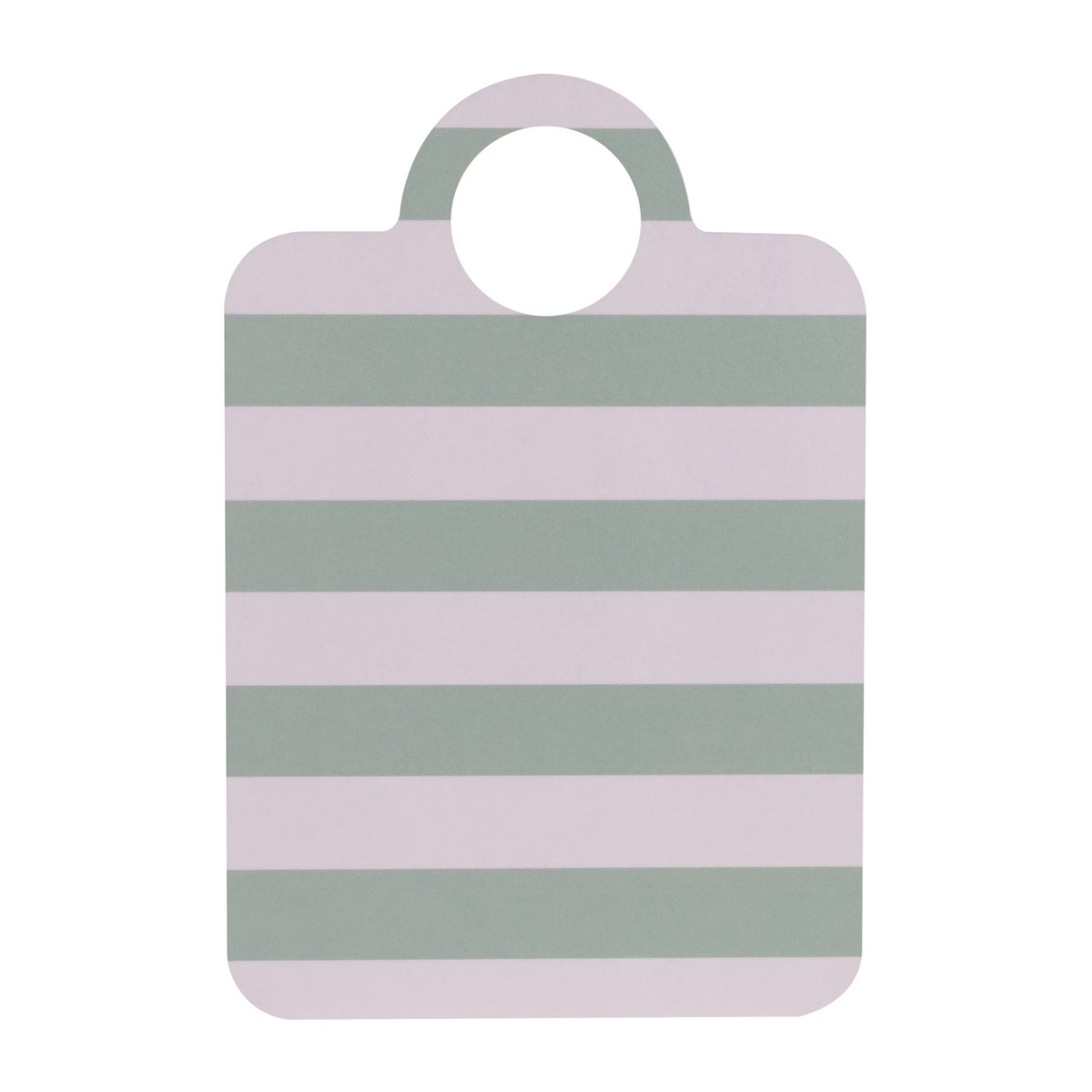 Muurla Checks & Stripes brett 21 x 31 cm Mint-blå
