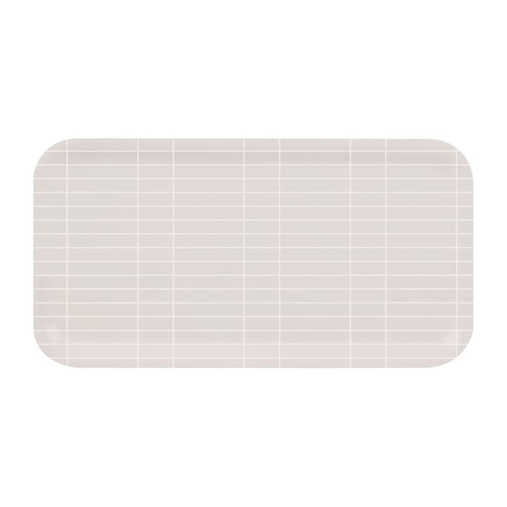 Checks & Stripes brett 22 x 43 cm - Beige-hvit - Muurla