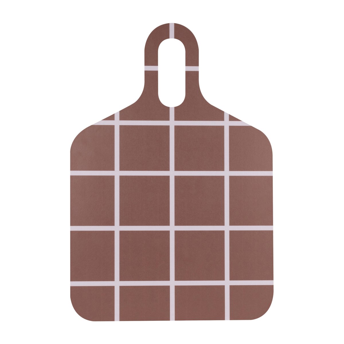 Muurla Checks & Stripes brett 30 x 44 cm Brown-beige