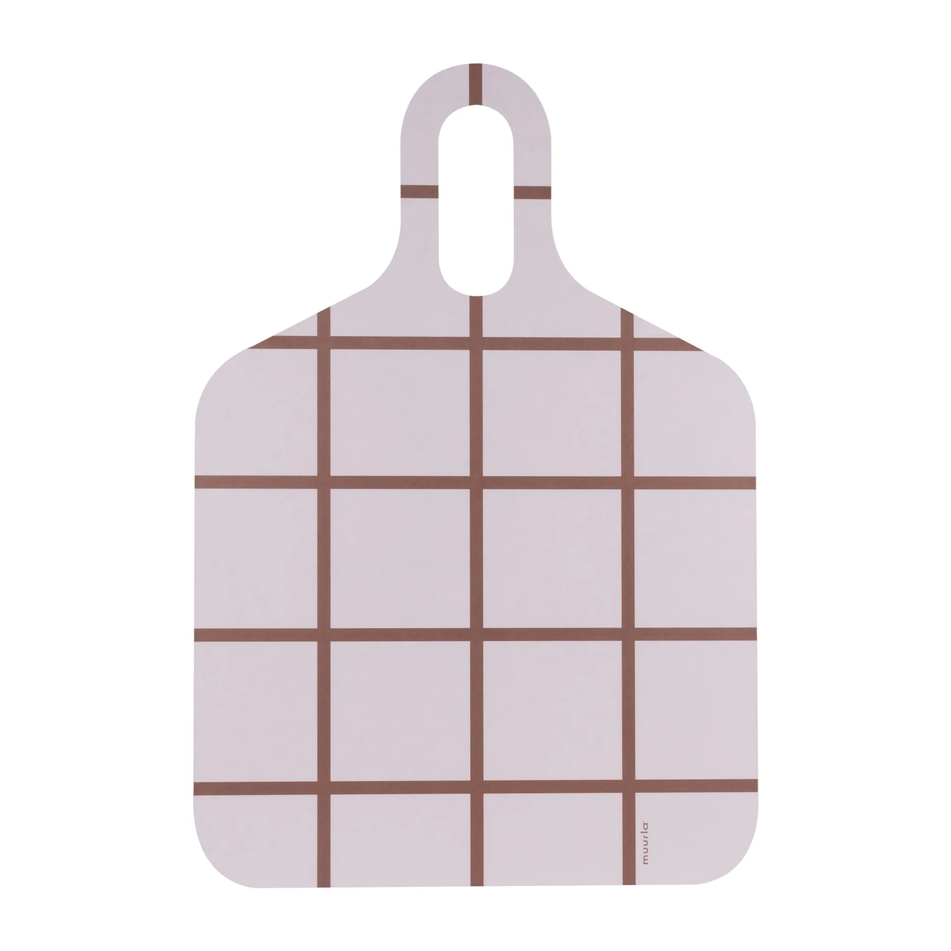 Checks & Stripes brett 30 x 44 cm, Brown-beige Muurla