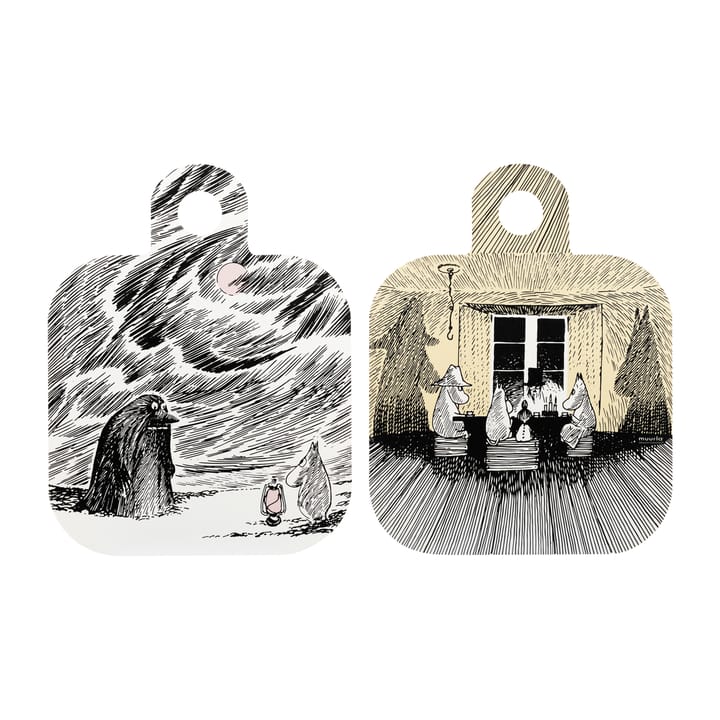 Chop & Serve Shadows brett 25 x 32 cm, Svart Muurla